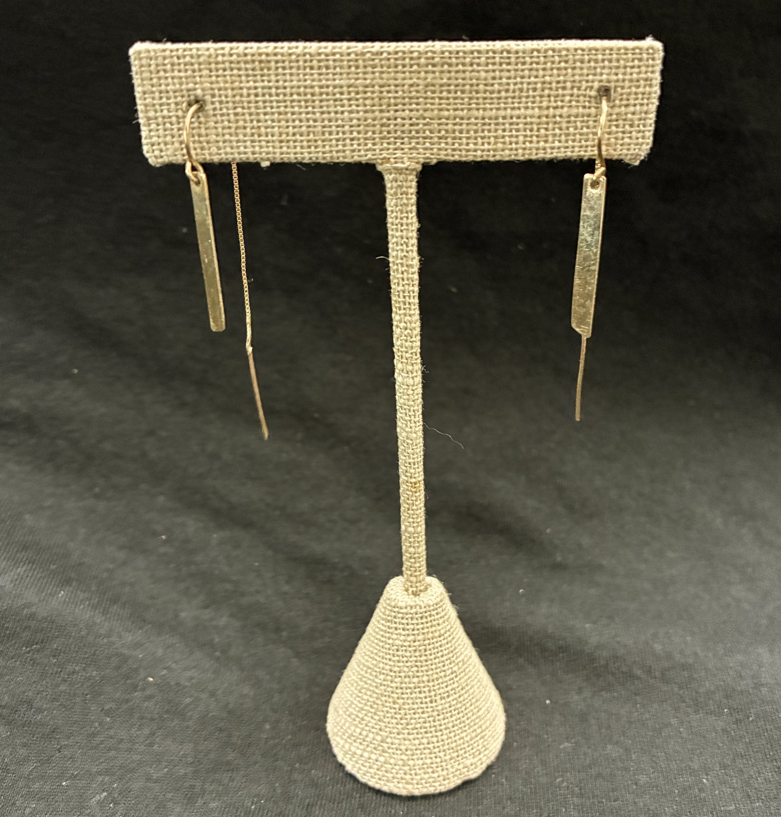 14k Gold Threader Bar Earrings