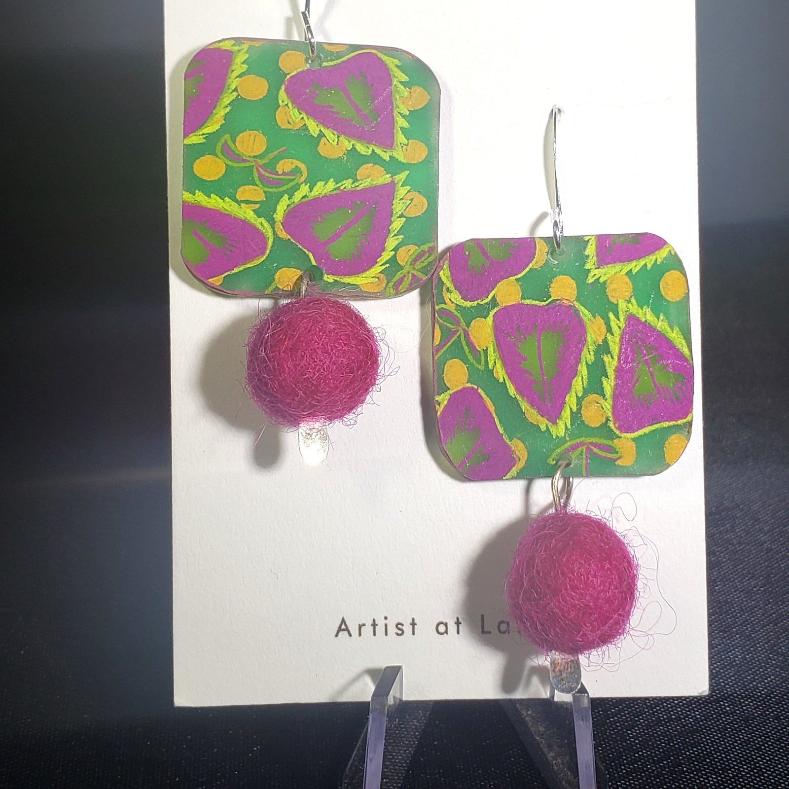 D36 Coleus earrings