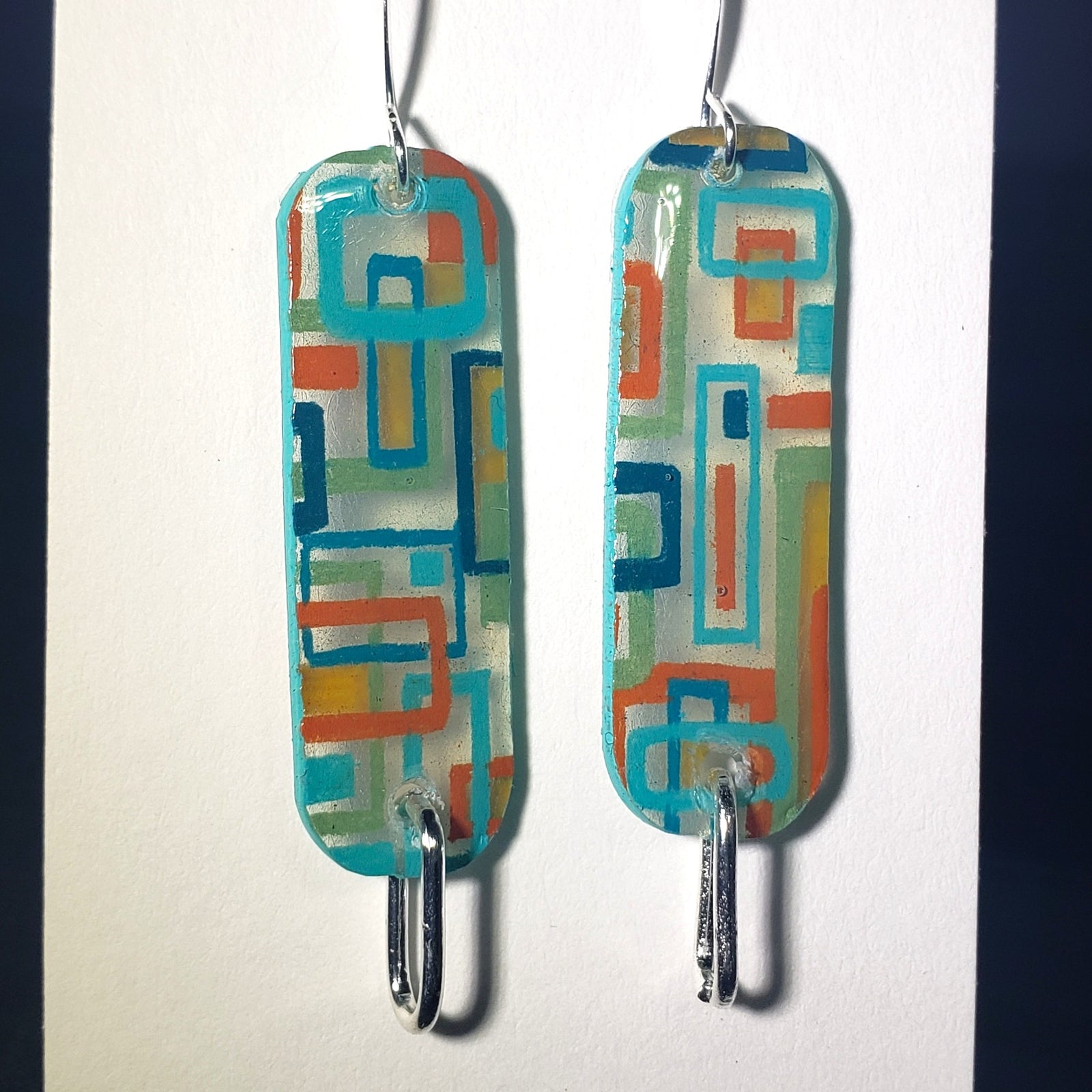 D40 MCM Rectangle earrings