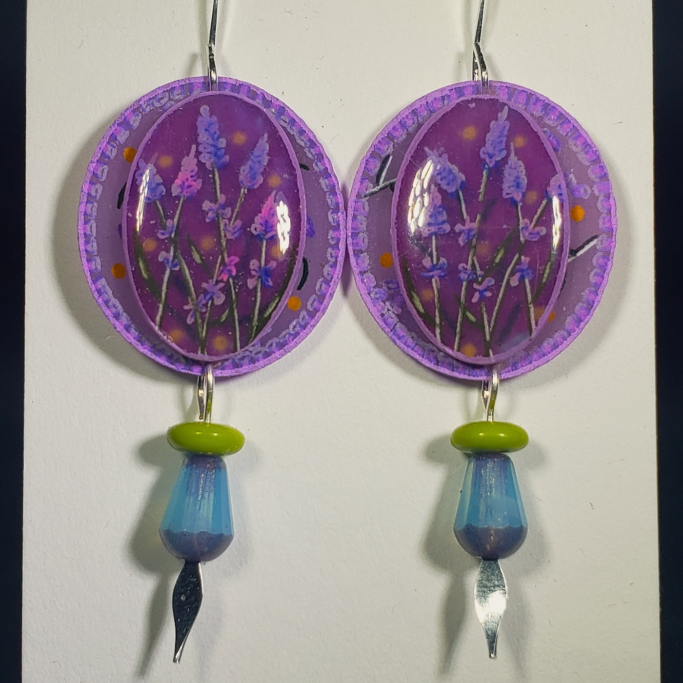 Lavender Stack Earrings