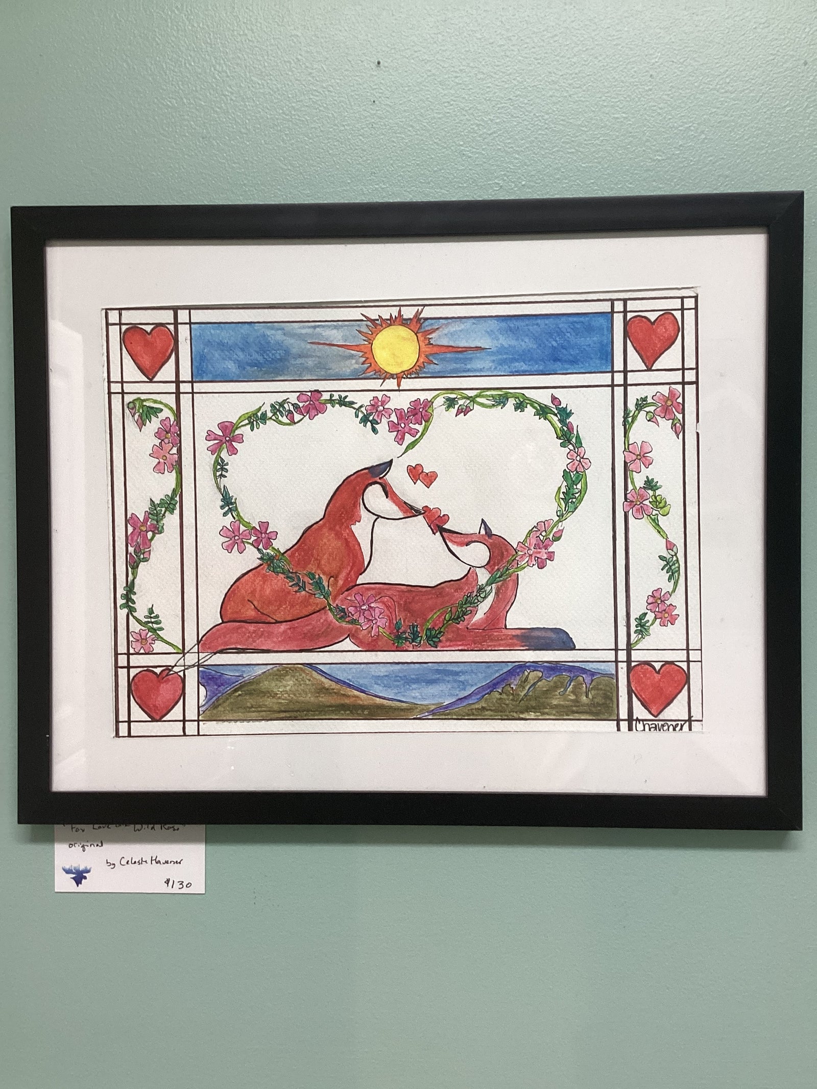 Fox Loves w/ Wild Roses