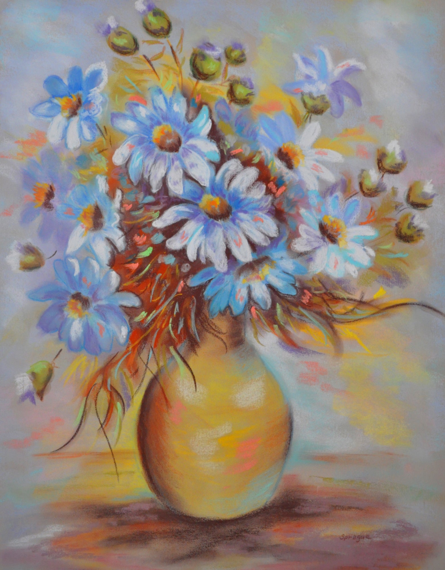 Art Class: Pastel Painting – Daisies, Tuesday, Oct 27, 2026 10am-12pm