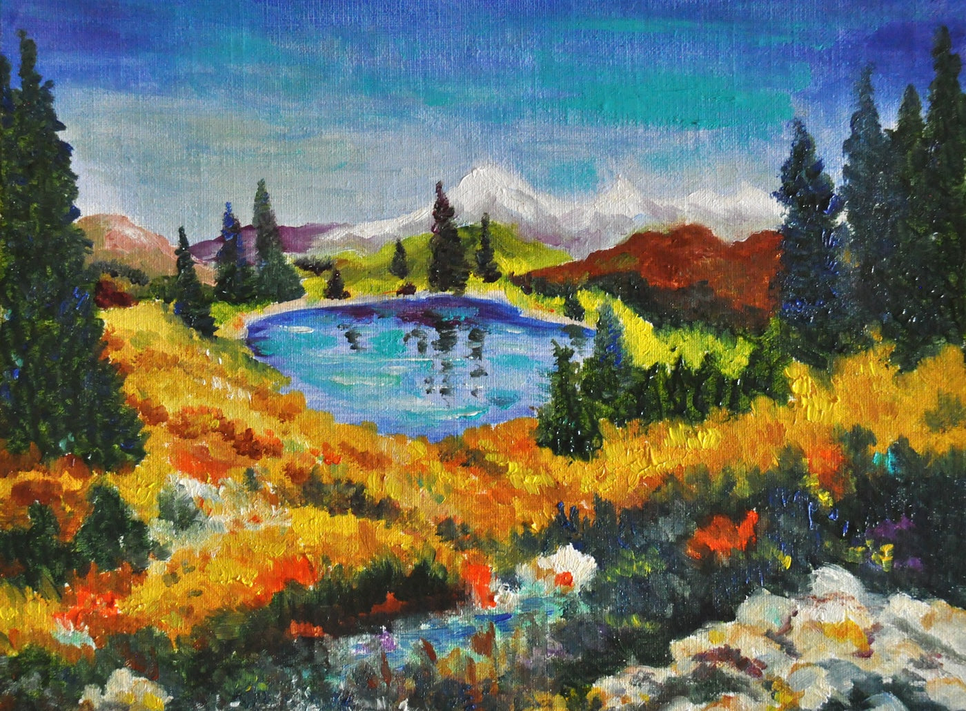 Deer Lake - Matted Print