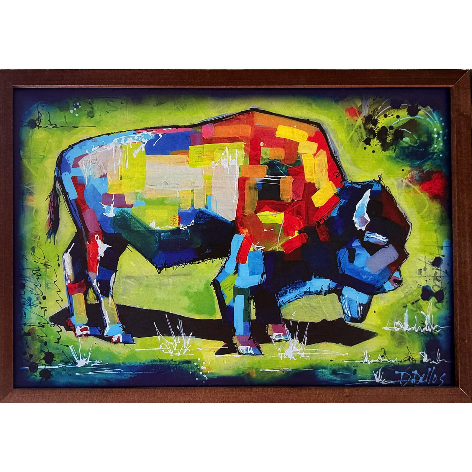 Bison - Framed 30x20