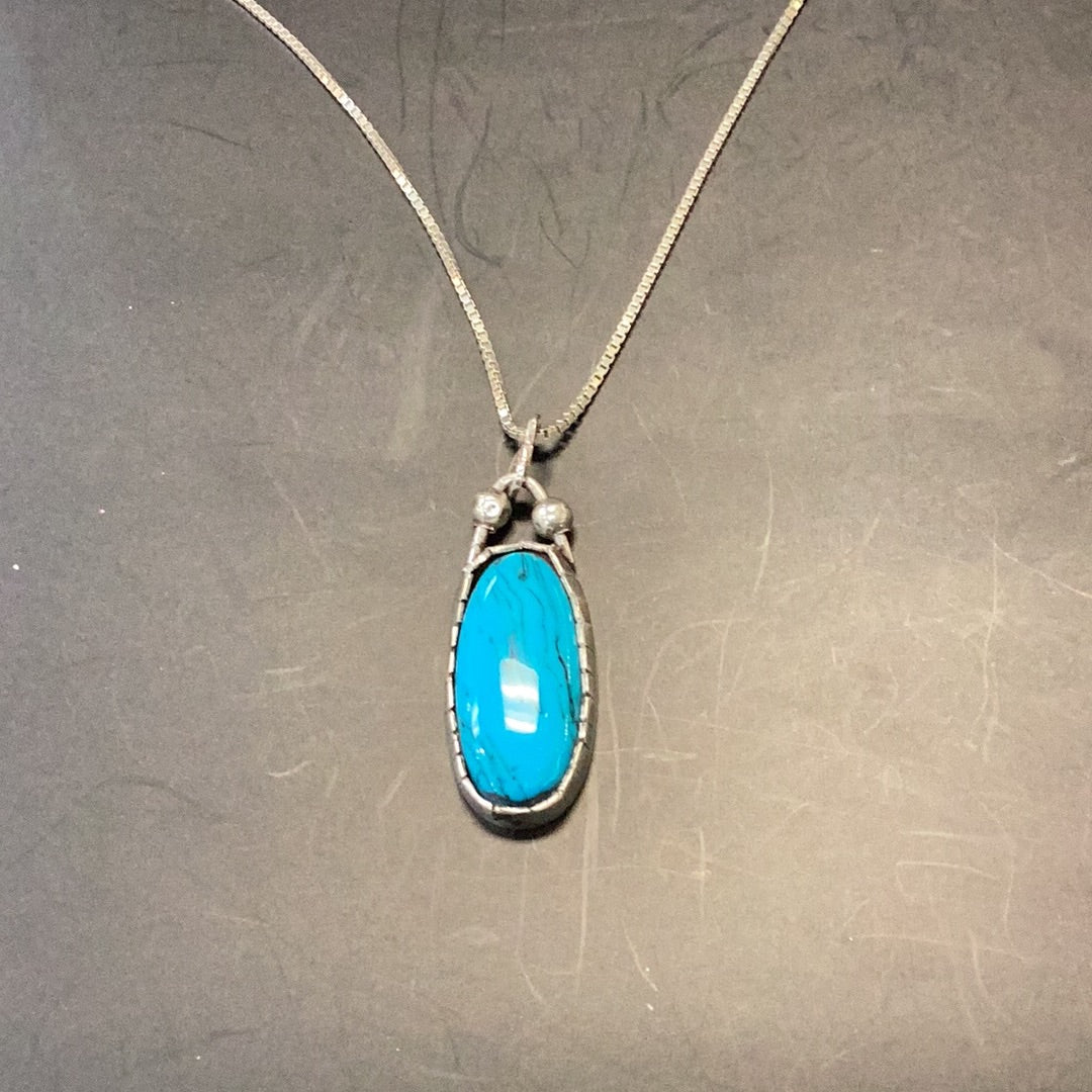 Necklace Turquoise Silver Setting
