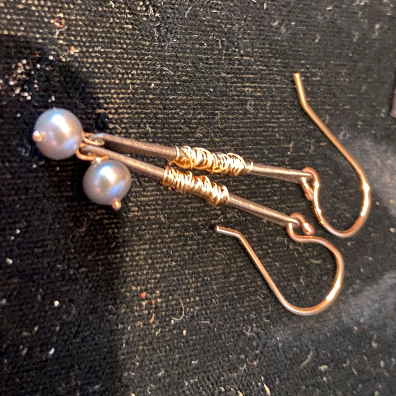 Earrings - Sticks with pearls