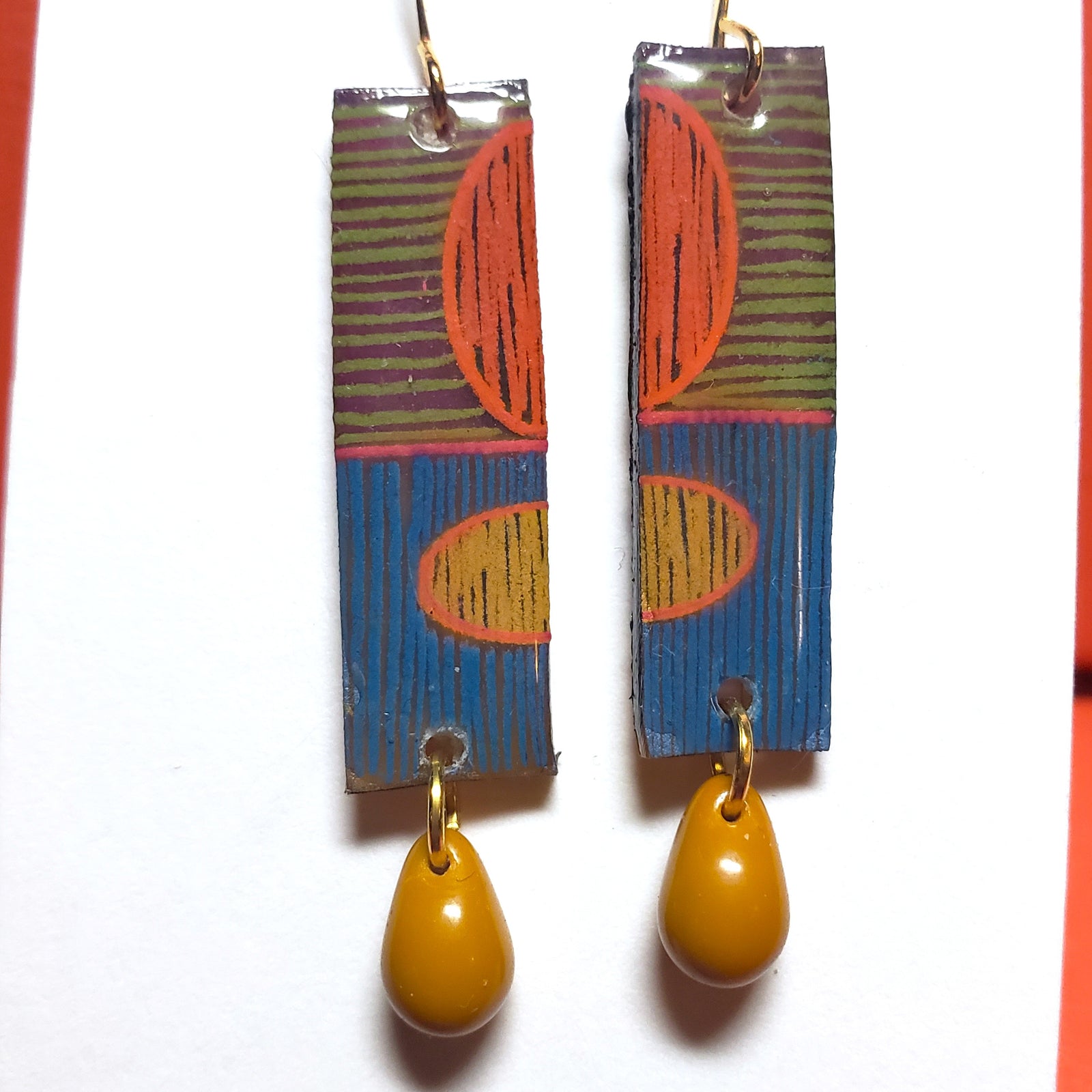Earth Ellipse earrings