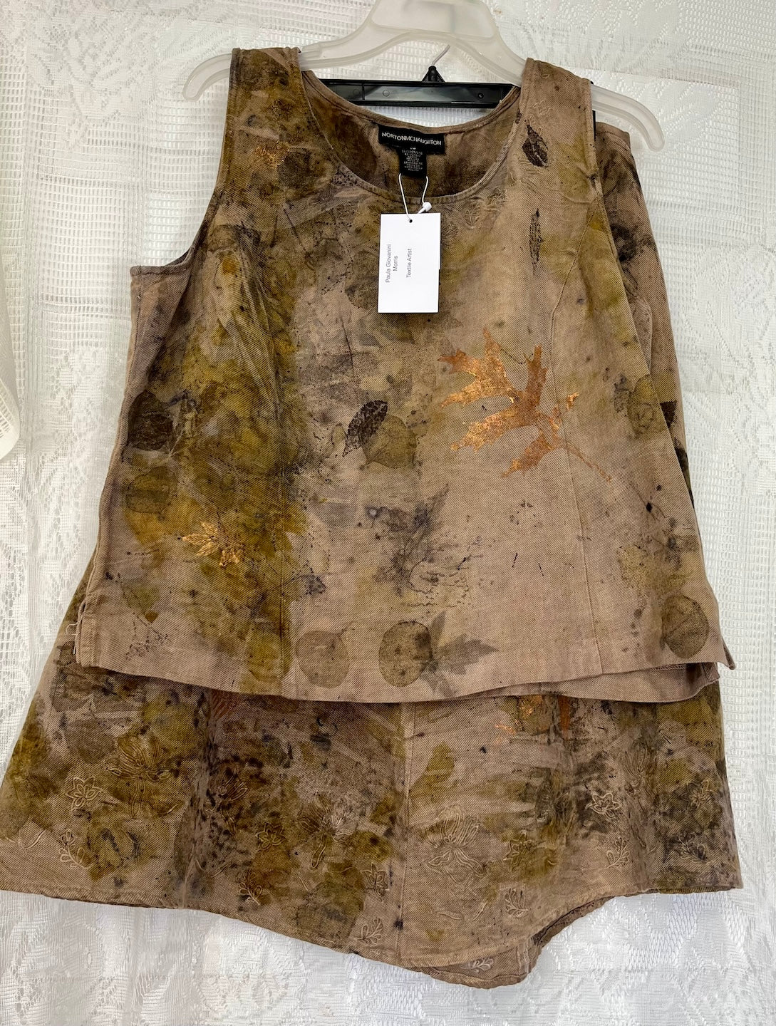 Eco print upcycled ll