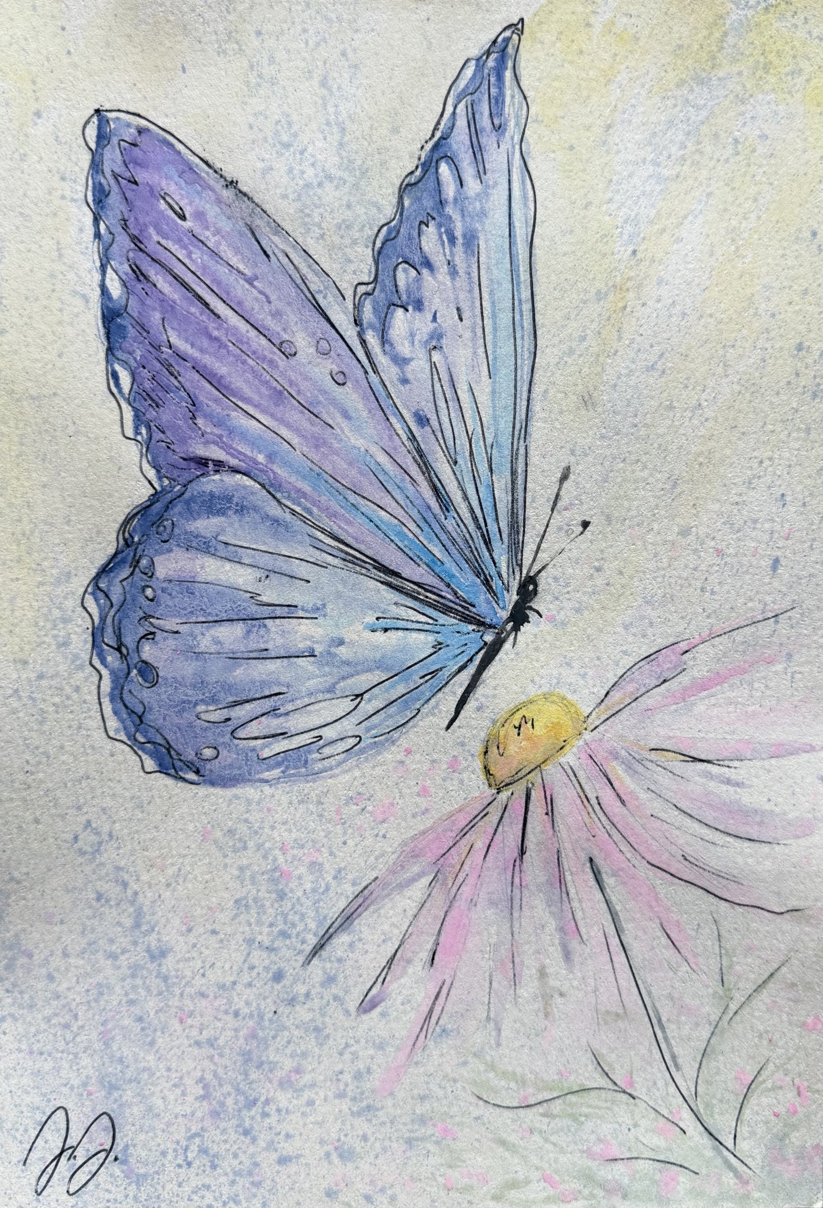 Bloom and Flutter-Summer Garden Mixed Media Art Class Fri. 9.25.26 @ 2:00PM