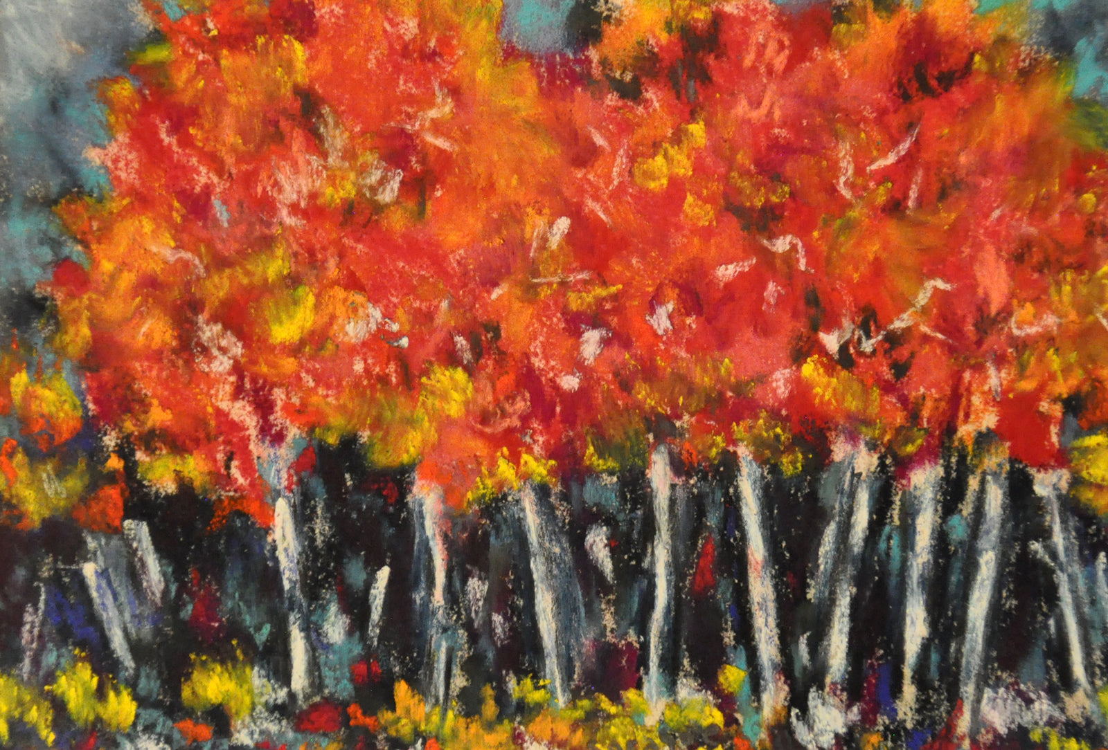 FLAMING ASPEN Note Cards