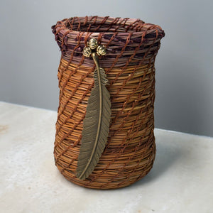 Feather Pine Needle Vase