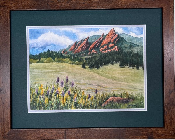 Flatirons framed