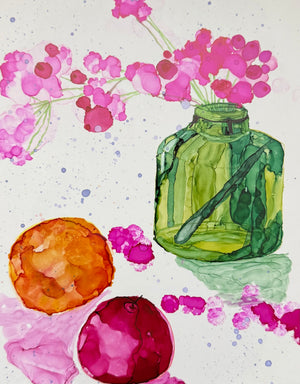 Playful Alcohol Ink Flowers Class Fri. 5.29.26 @ 2P
