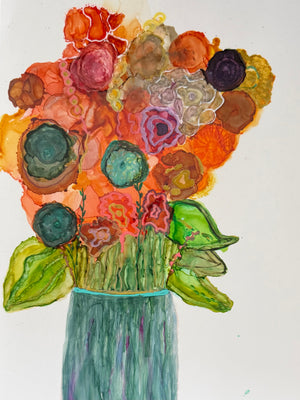 Playful Alcohol Ink Flowers Class Fri. 5.29.26 @ 2P