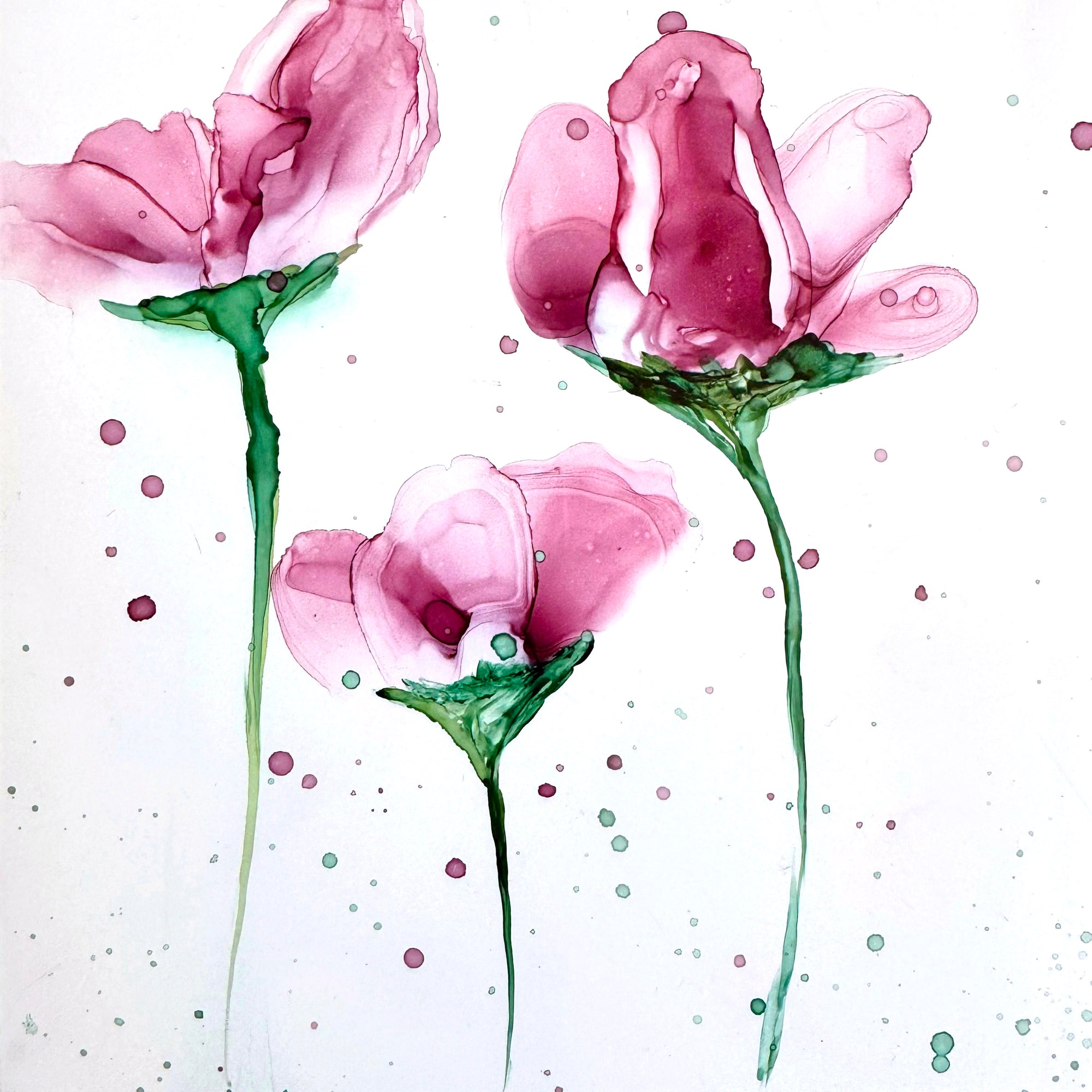 Alcohol Ink Flowers - Sat 10.12.24 @ 11A