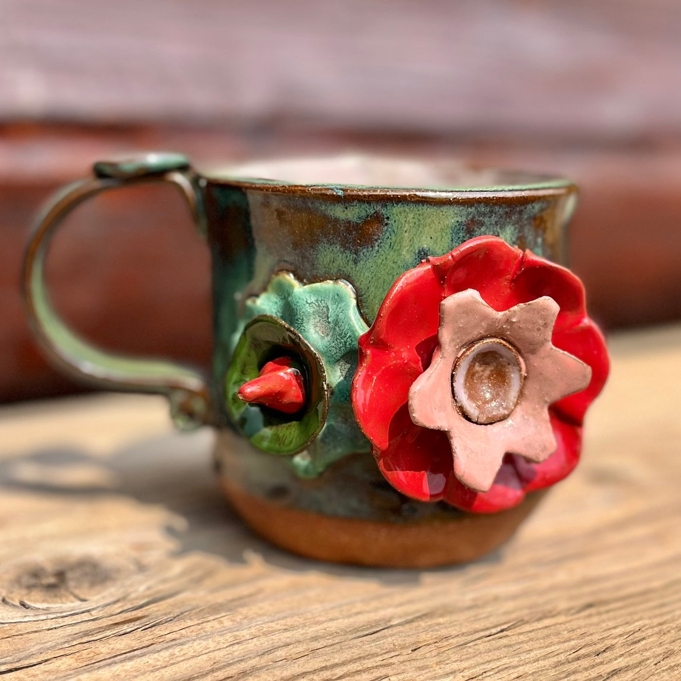 Folk Art Flower Mug
