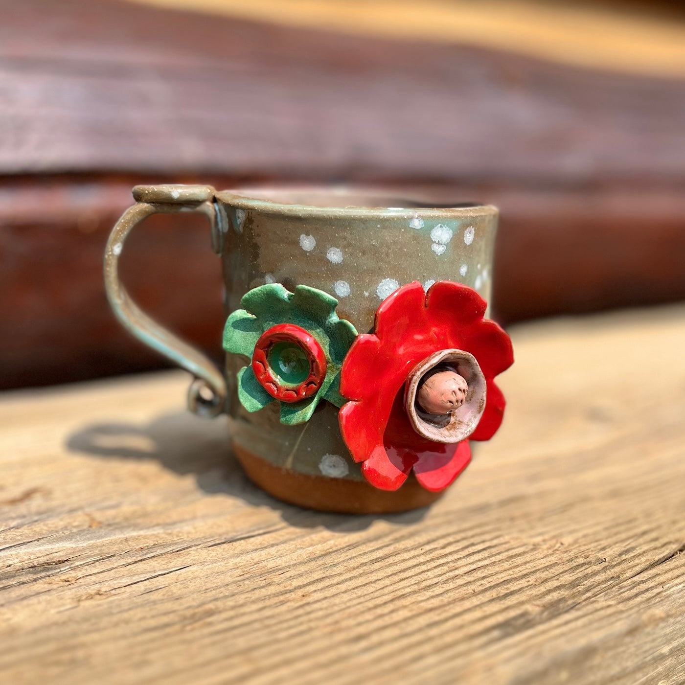 Folk Art Flower Mug