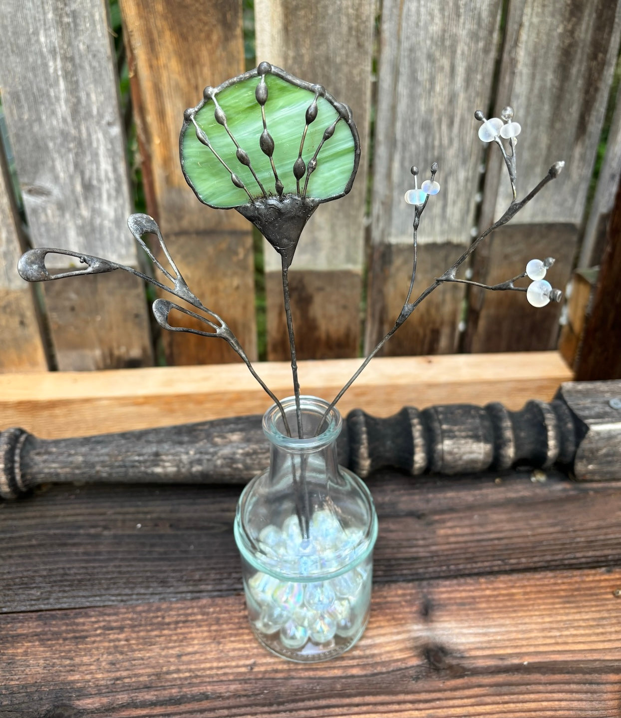 Forever Flower Arrangement in Glass Vase G15