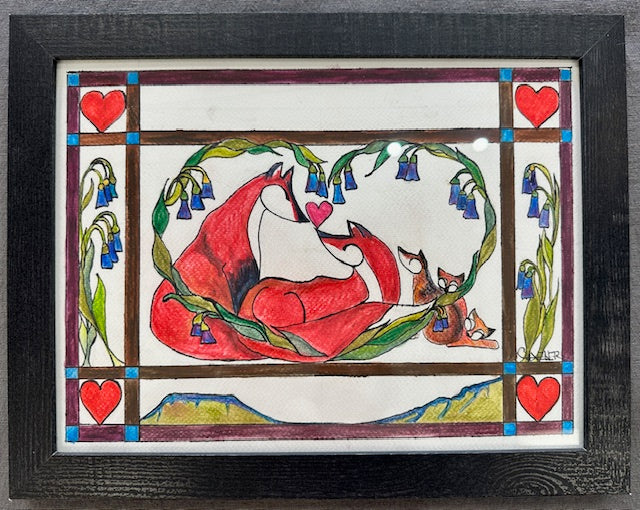 Fox Love with Harebells