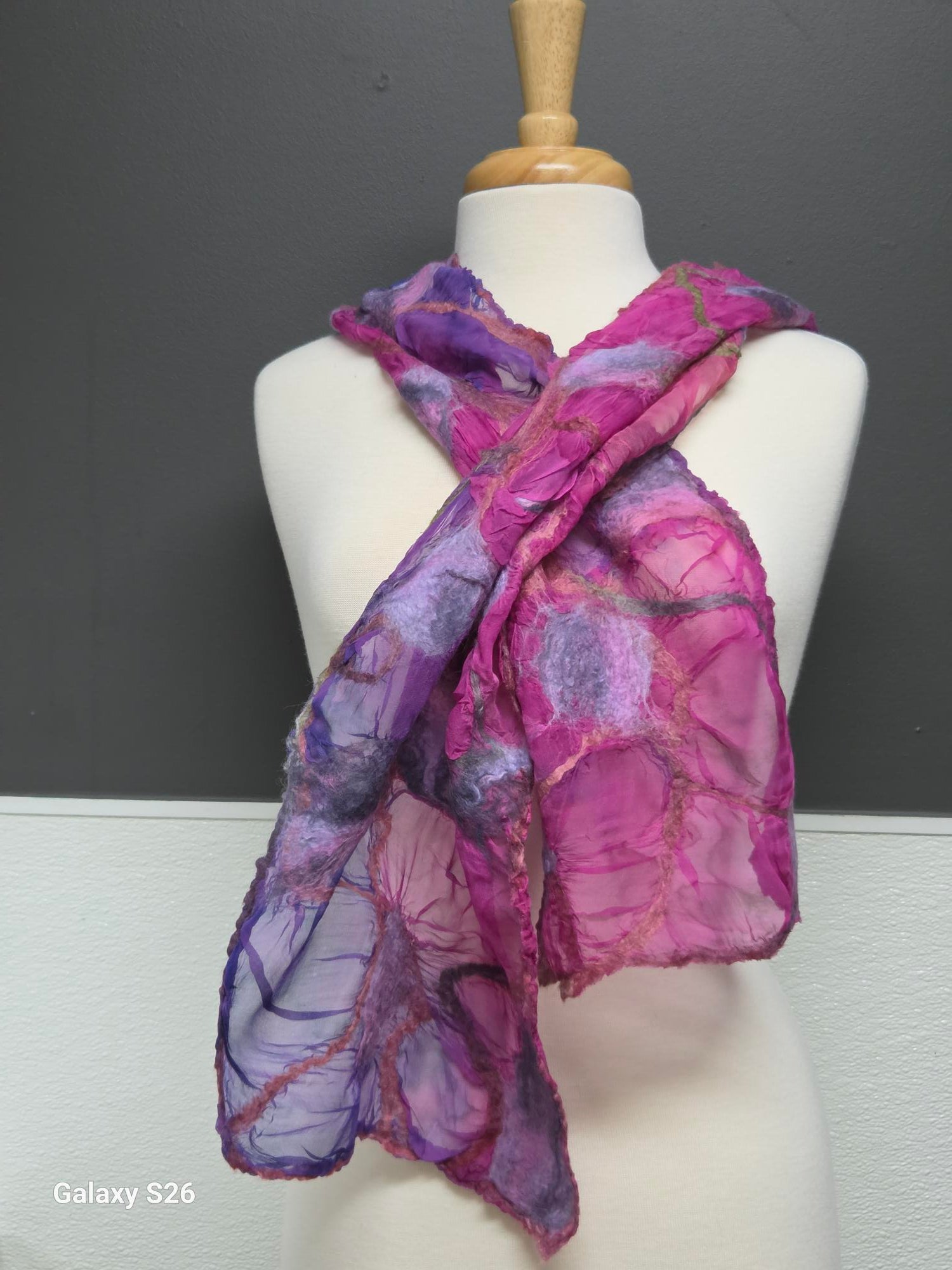 Fuchsia Nuno Scarf