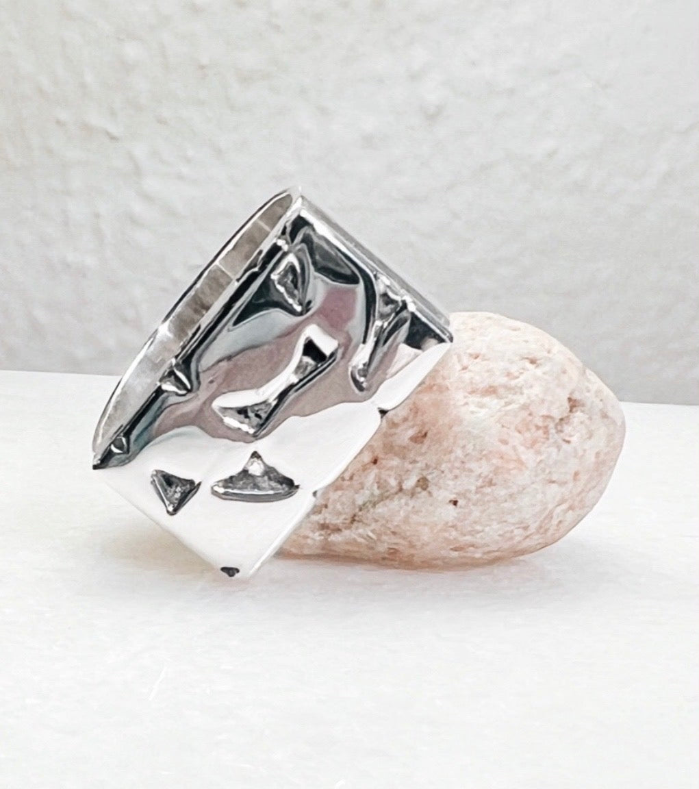Sterling Silver Cobblestone Ring