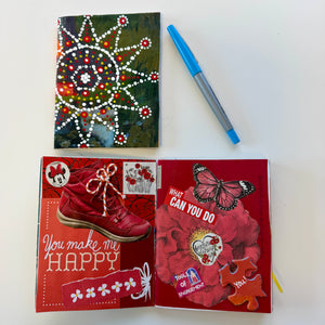 Itty Bitty Collage Journal Art :Two Day Art Workshop- Mons. 3.23.26 & 3.30.26 @ 1P