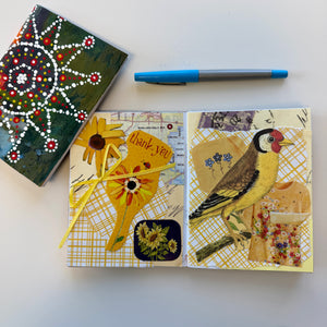 Itty Bitty Collage Journal Art :Two Day Art Workshop- Mons. 3.23.26 & 3.30.26 @ 1P