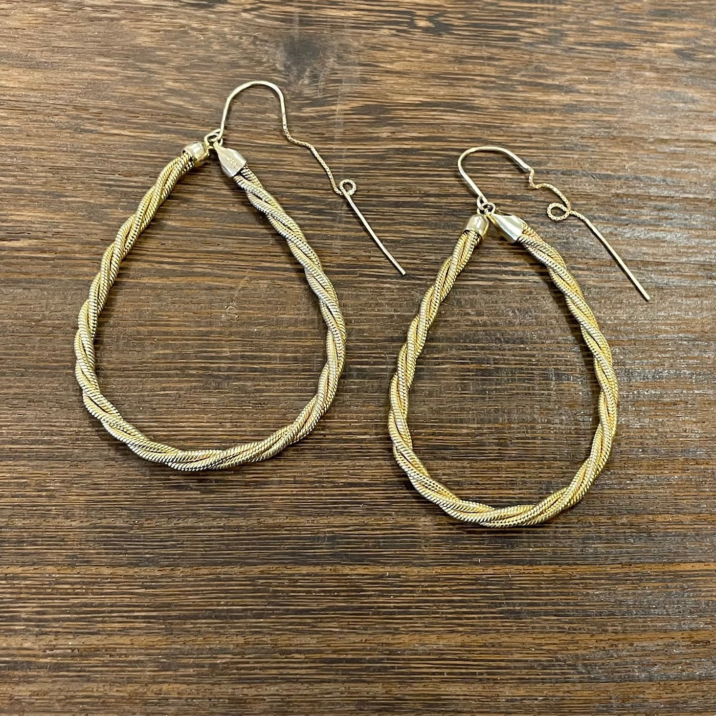 Gold Rope Threader Earrings