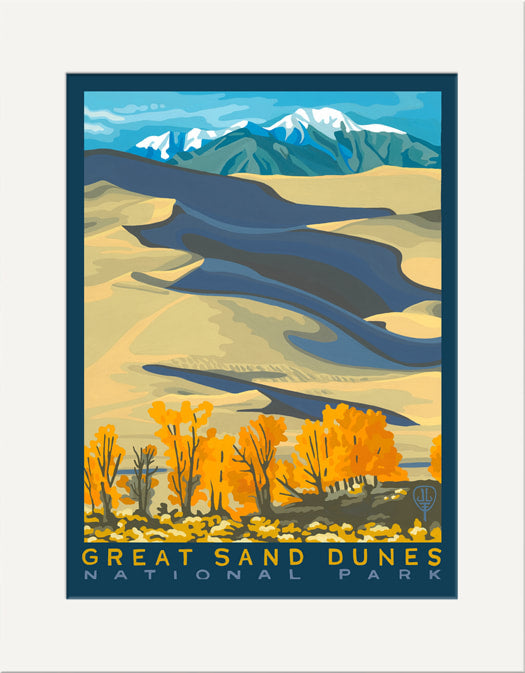 Great Sand Dunes NP- Matted Print