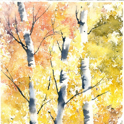 Watercolor Magic: Fall Trees and Bonus Succulents Art Class at the Gardens on Spring Creek - Sun. 8.23.26 @ 11A