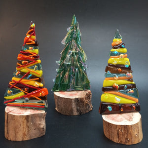 Holiday Trees Fused Glass Art Class - Mon. 12.2.24 @ 3:30P @ Just Love Coffee Cafe