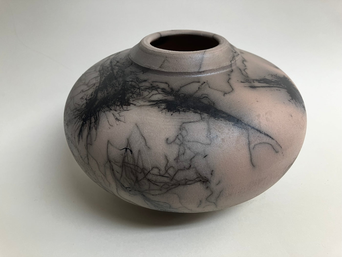 Horsehair and feather pottery HH3