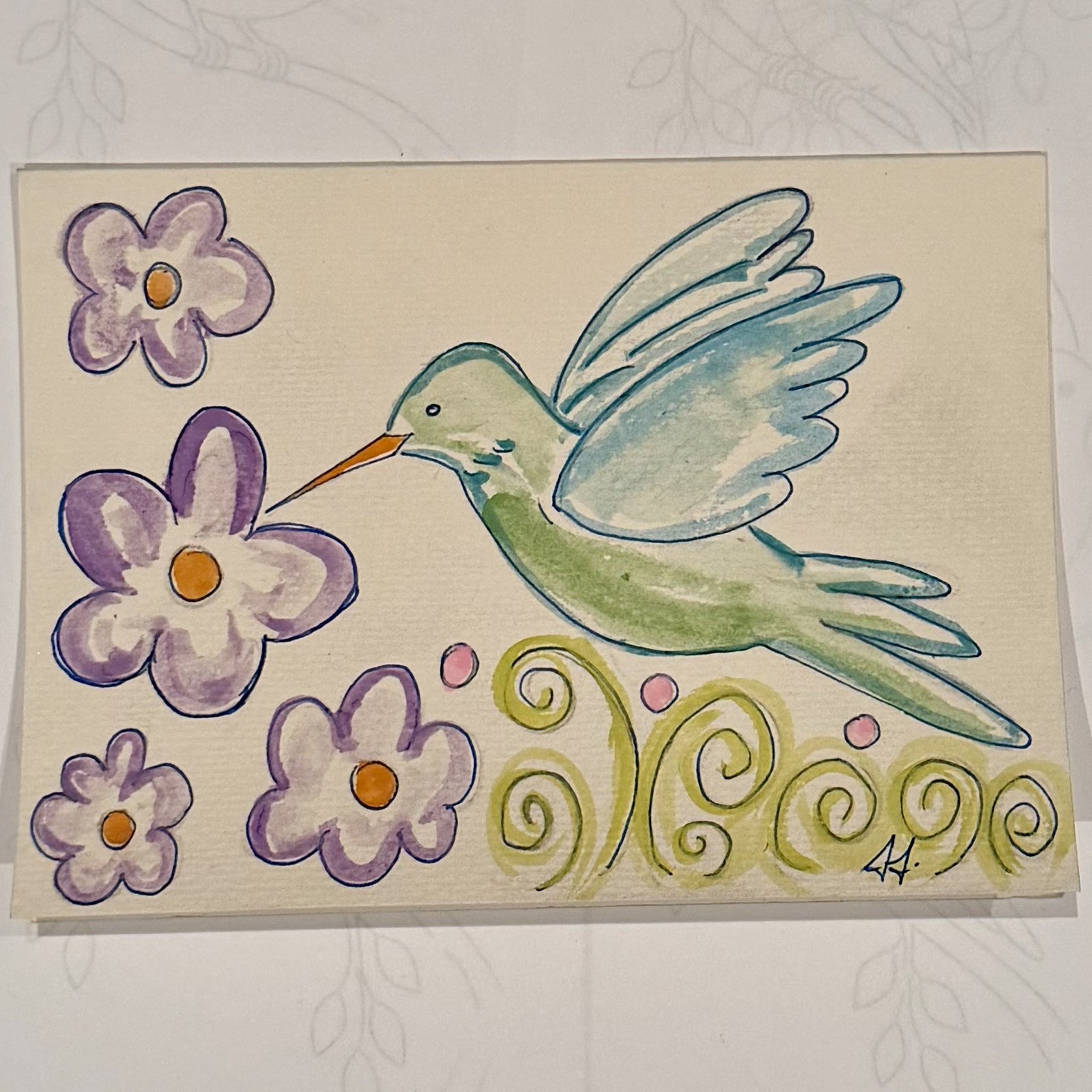 Spring Break Art Class: Wings & Whiskers: Creative Design Patterned Art Cards  (Ages 5+) Mon. 3.16.26 @ 1P
