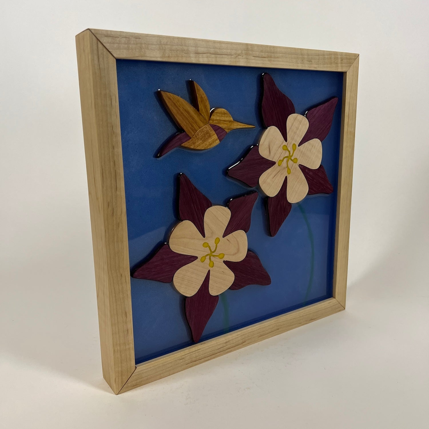 Hummingbird & Columbines