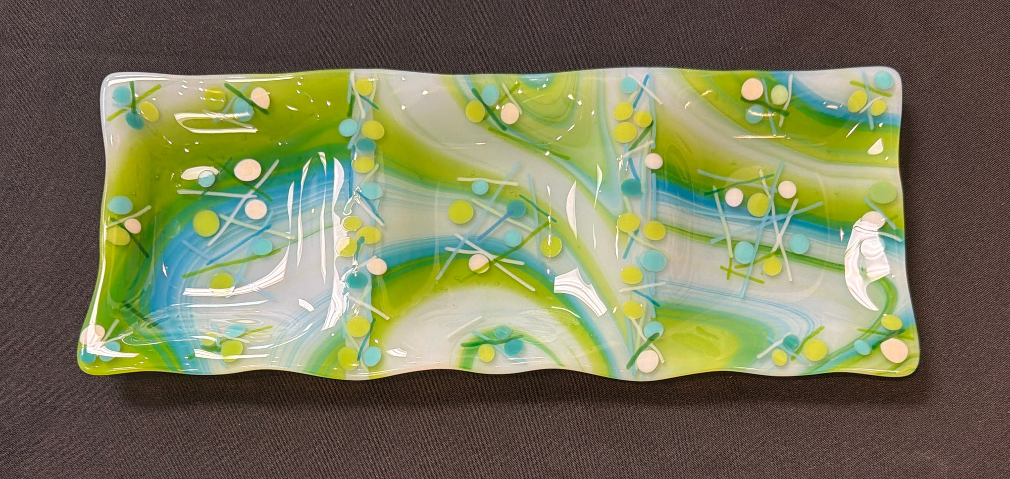 Wasabi Glass Sectional Dish