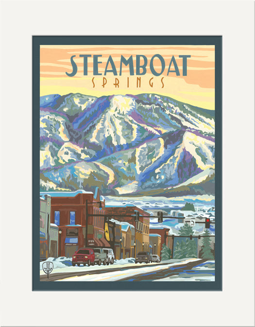 Steamboat Winter: 11x14 Art Canvas