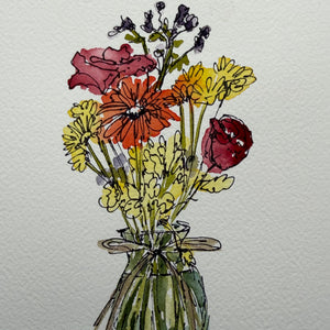 Beginner Watercolor with Pen and Ink: Summertime!  Thurs. 6.25.26 @ 1P