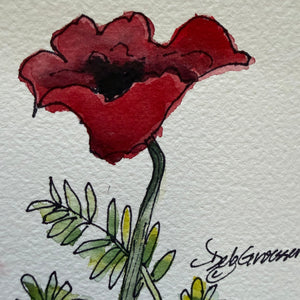 Beginner Watercolor with Pen and Ink: Summertime!  Thurs. 6.25.26 @ 1P