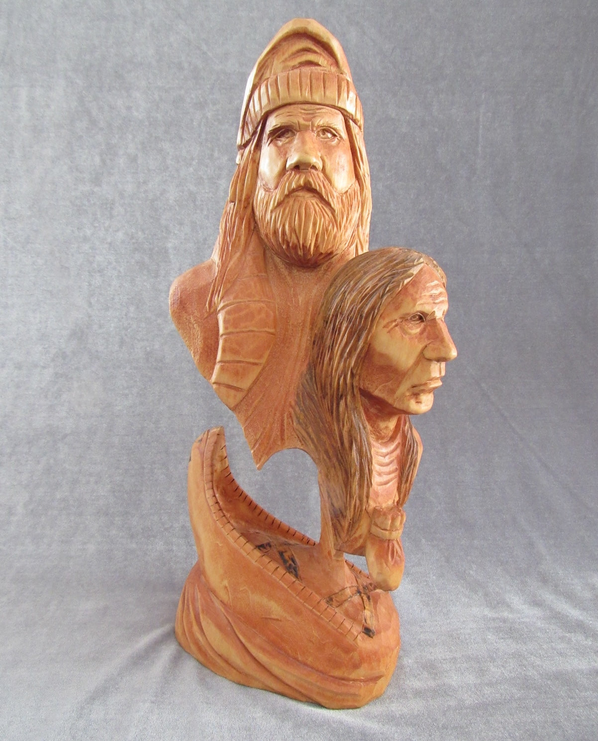 Mountain Man, Indian, Canoe--website exclusive