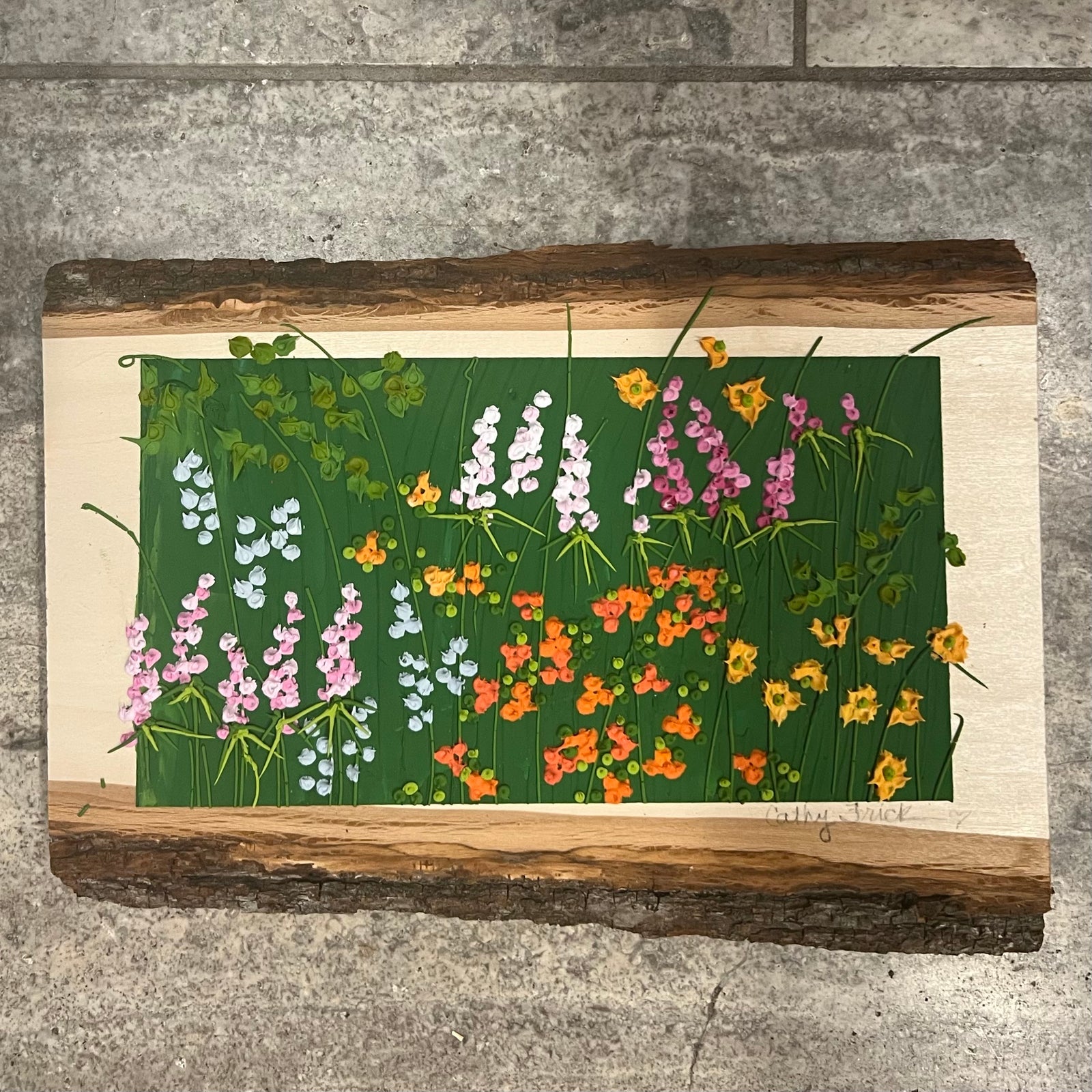 Your Garden Textured Painting Art Class  Mon. 12.8.25 @ 1P
