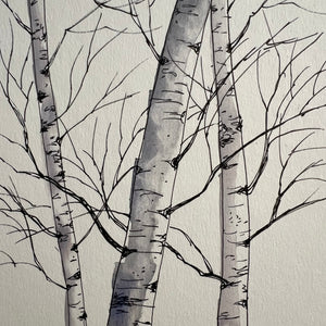 Beginner Watercolor Aspens & Trees Art Class Thurs. 10.8.26 @ 1P