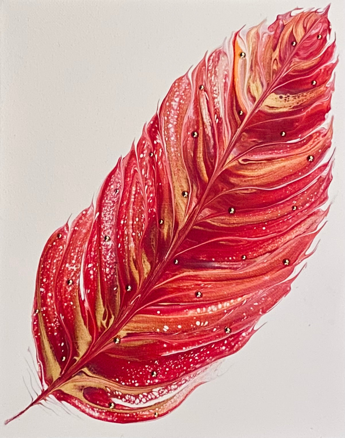 Acrylic Pouring- Gorgeous Feathers Art Class Wed. 2.11.26 @ 2P