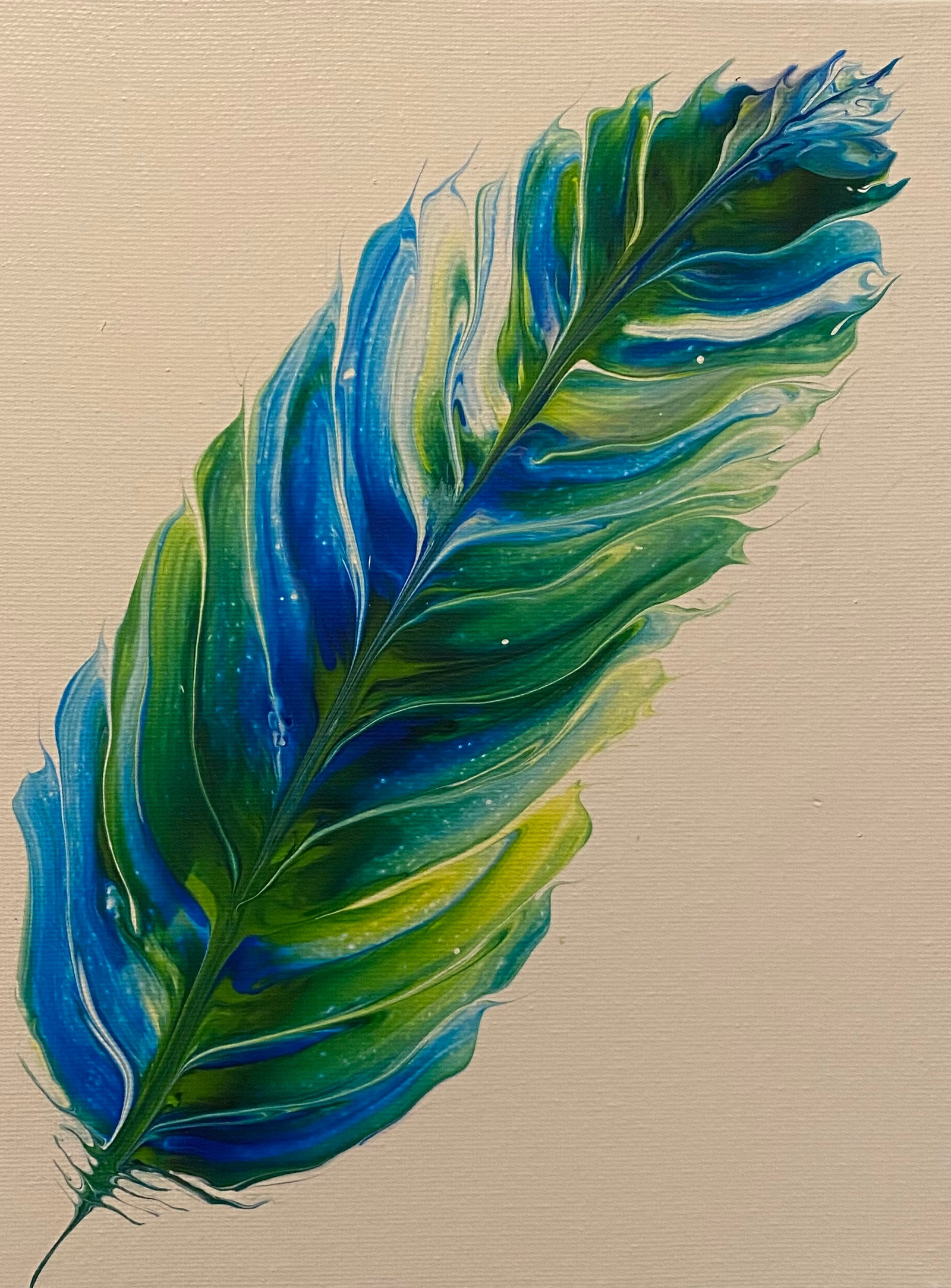 Acrylic Pouring- Gorgeous Feathers Art Class Sun. 4.26.26 @ 2P