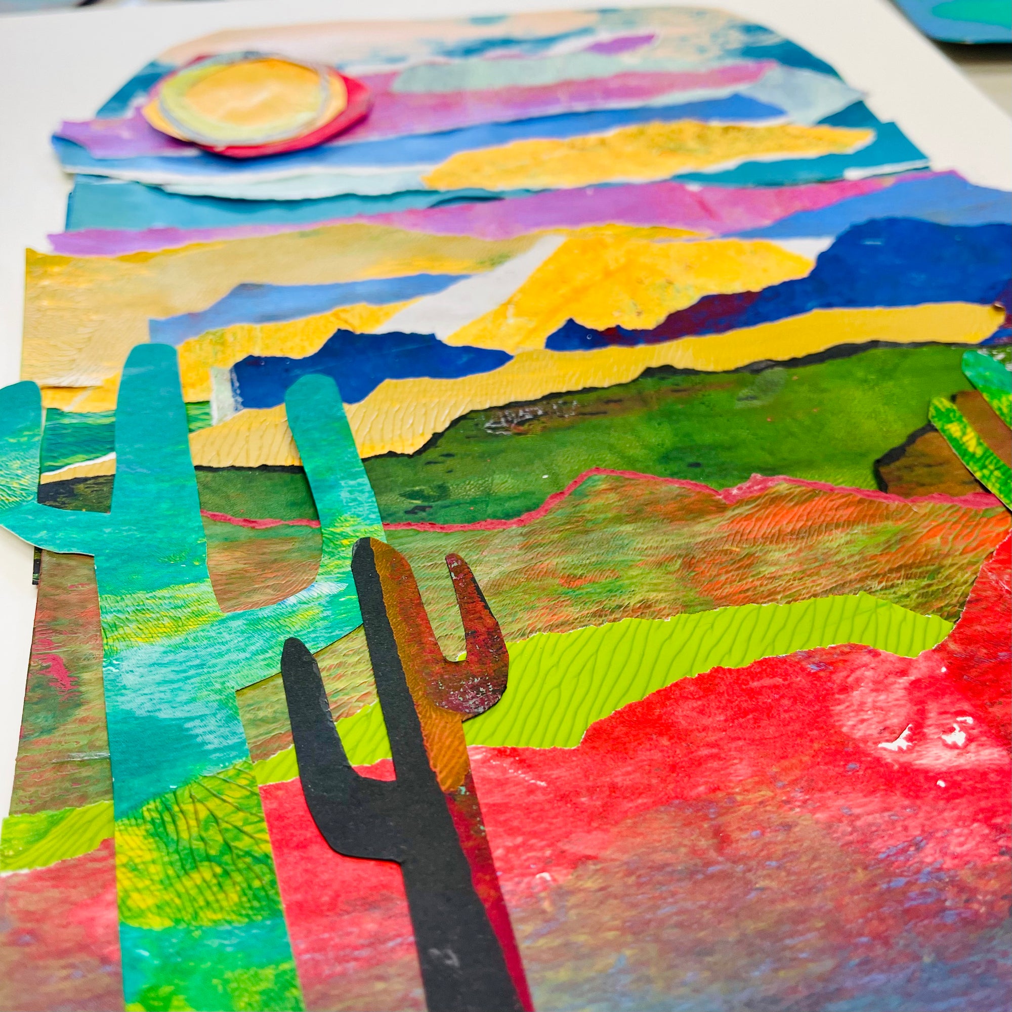 Gelli Plate Landscape Collage Art Class - Thurs. 12.12.24 @ 6P