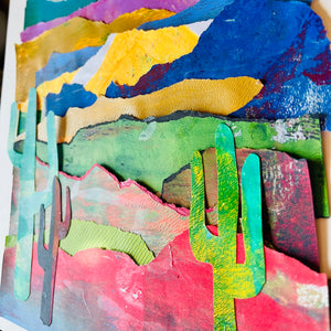 Gelli Plate Landscape Collage Art Class - Thurs. 12.12.24 @ 6P