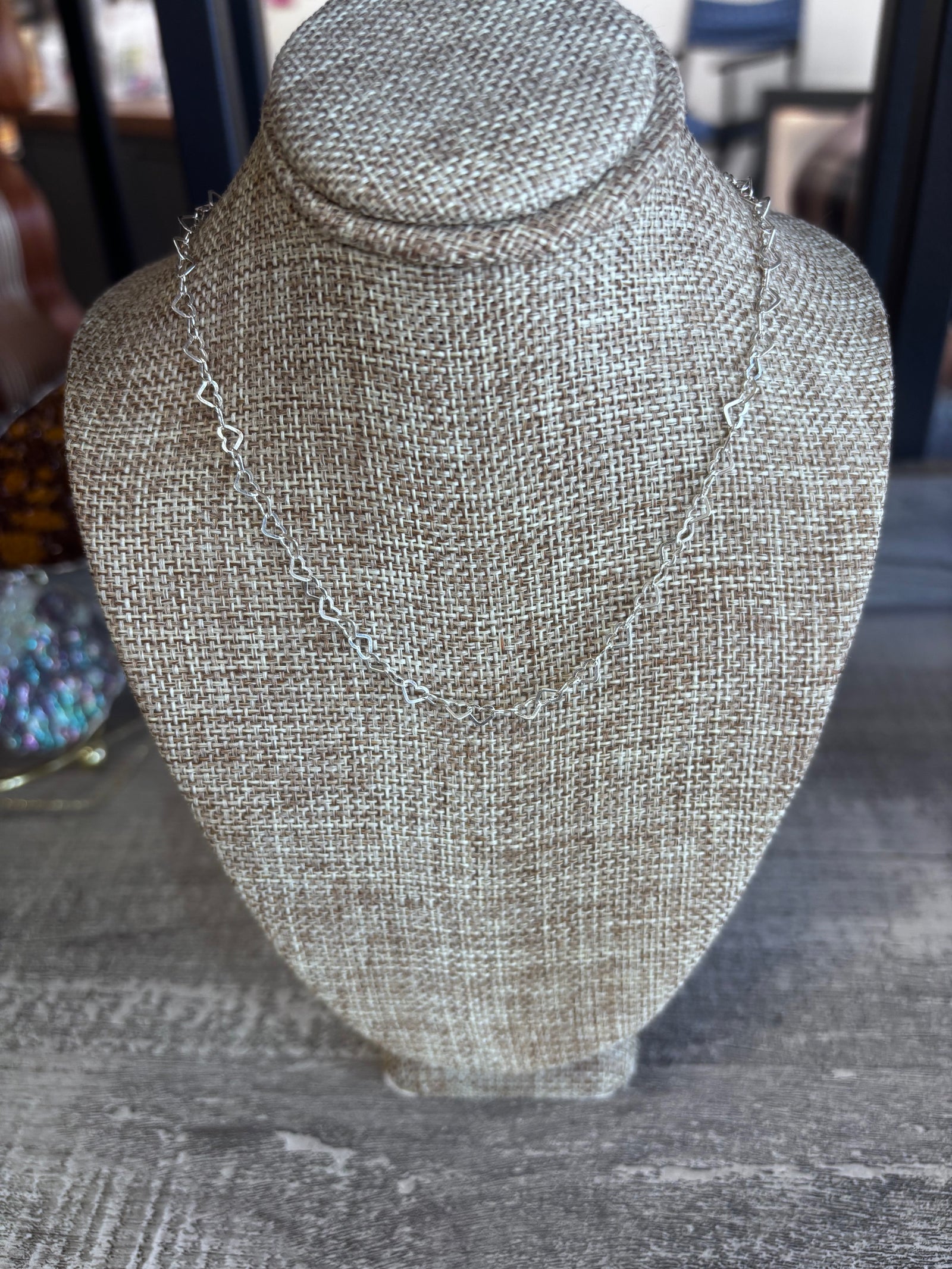 Heart link Chain - Sterling Silver EAL