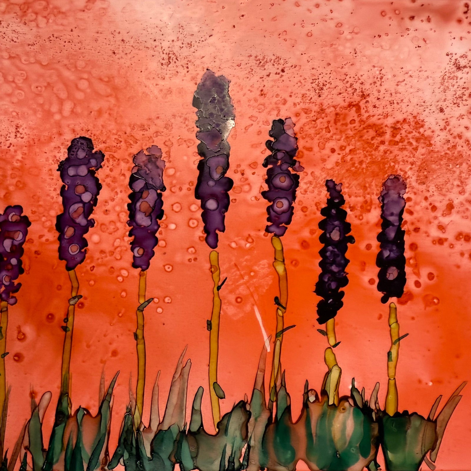 Flower Power: Alcohol Ink Fun Art Class Fri. 1.30.26 @ 1:30P