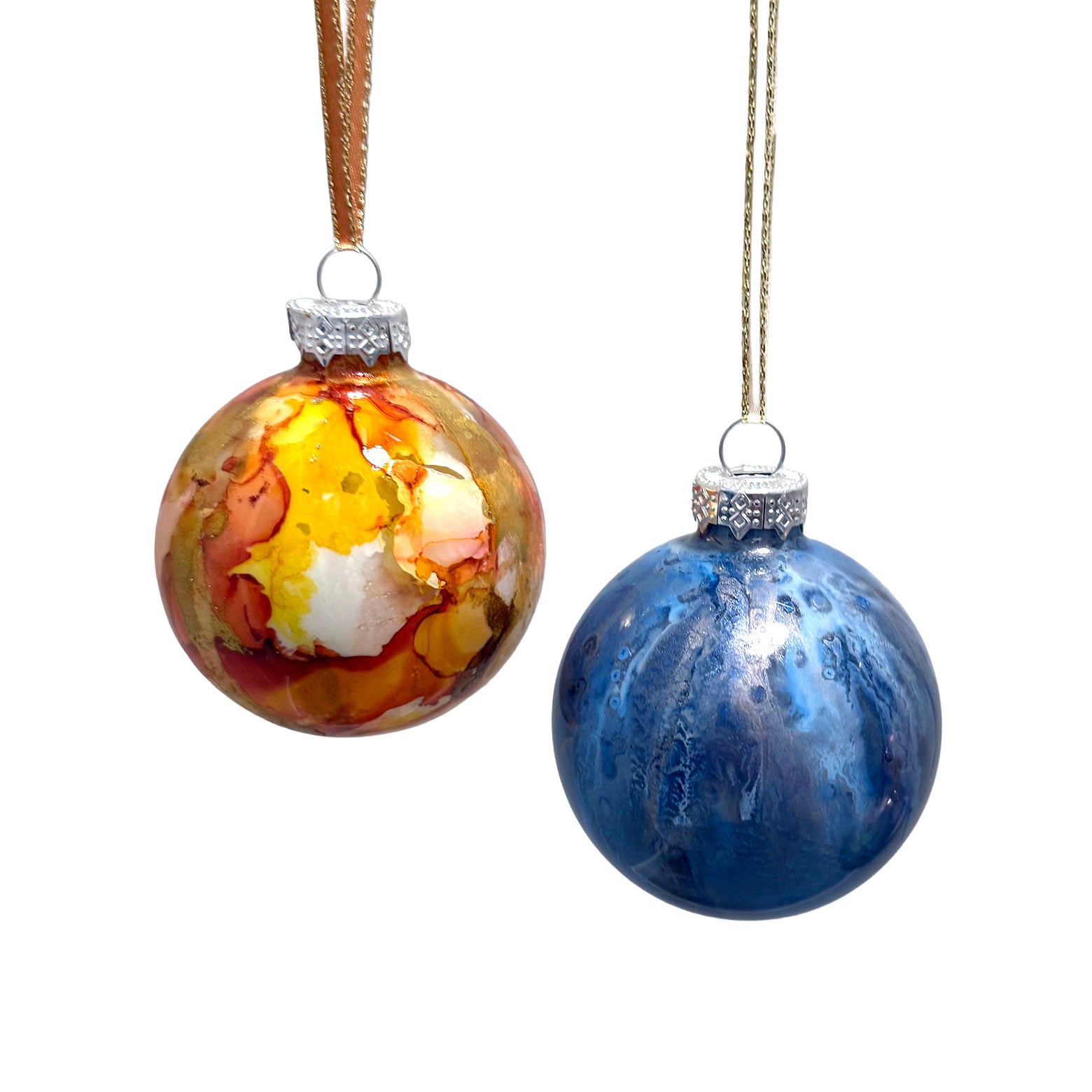 Creative Ornaments with Alcohol Inks Art Class Sat 12.13.25 @ 10A