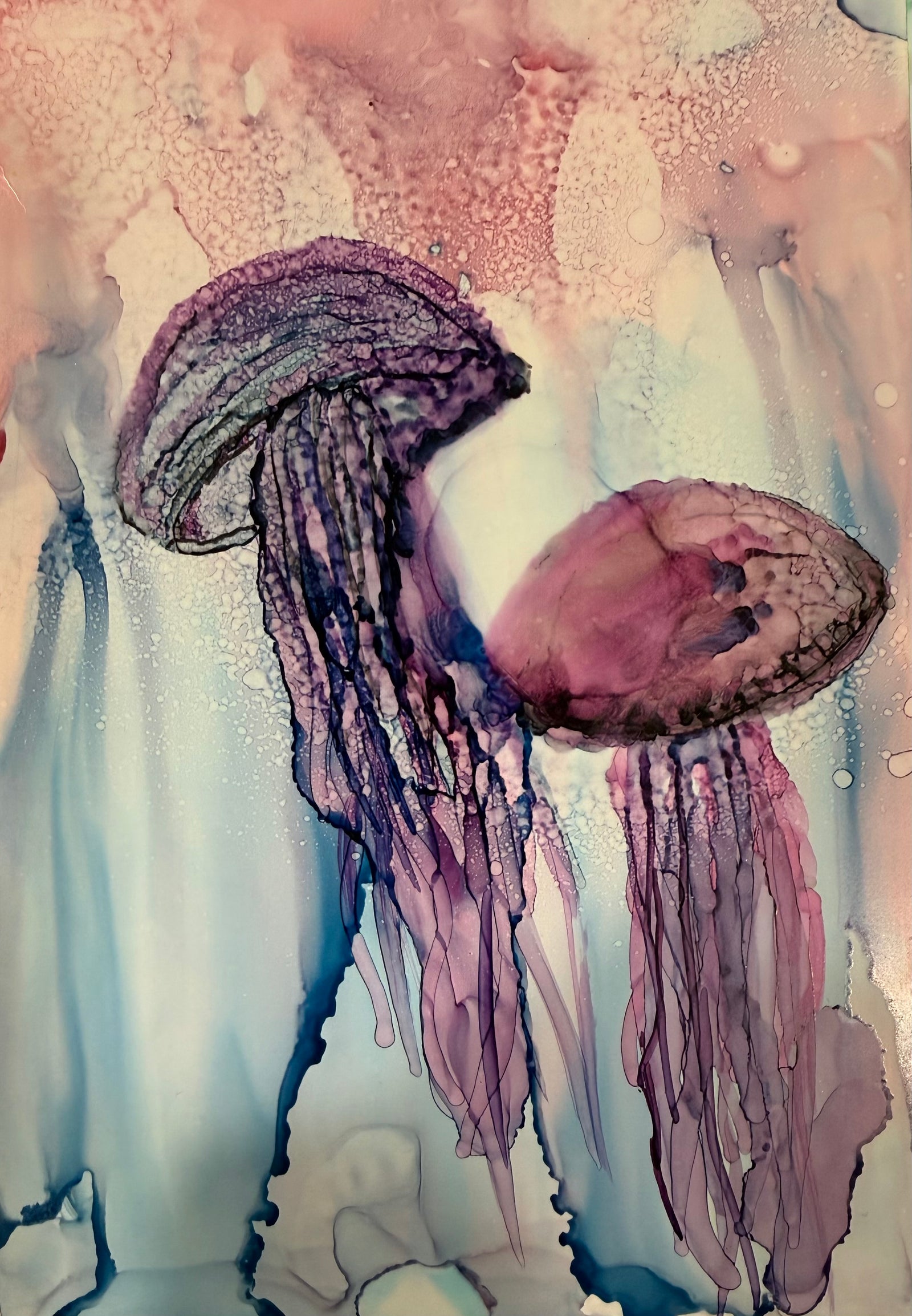 Under the Sea Magic Alcohol Ink Art Class Sat. 1.31.26 @ 10A