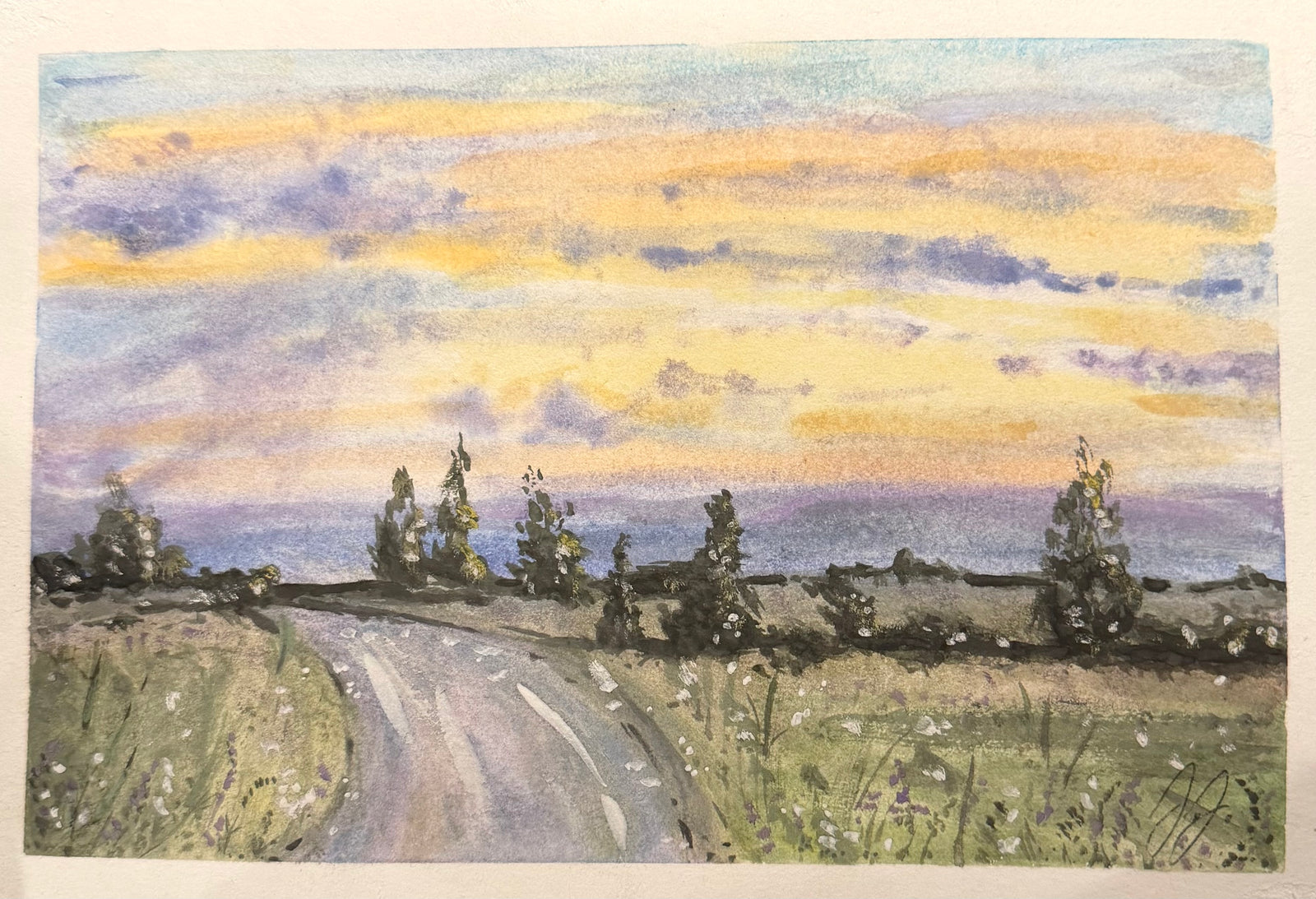 Watercolor Landscapes Art Class  with Sarah Tues. 2.24.26 @ 1P